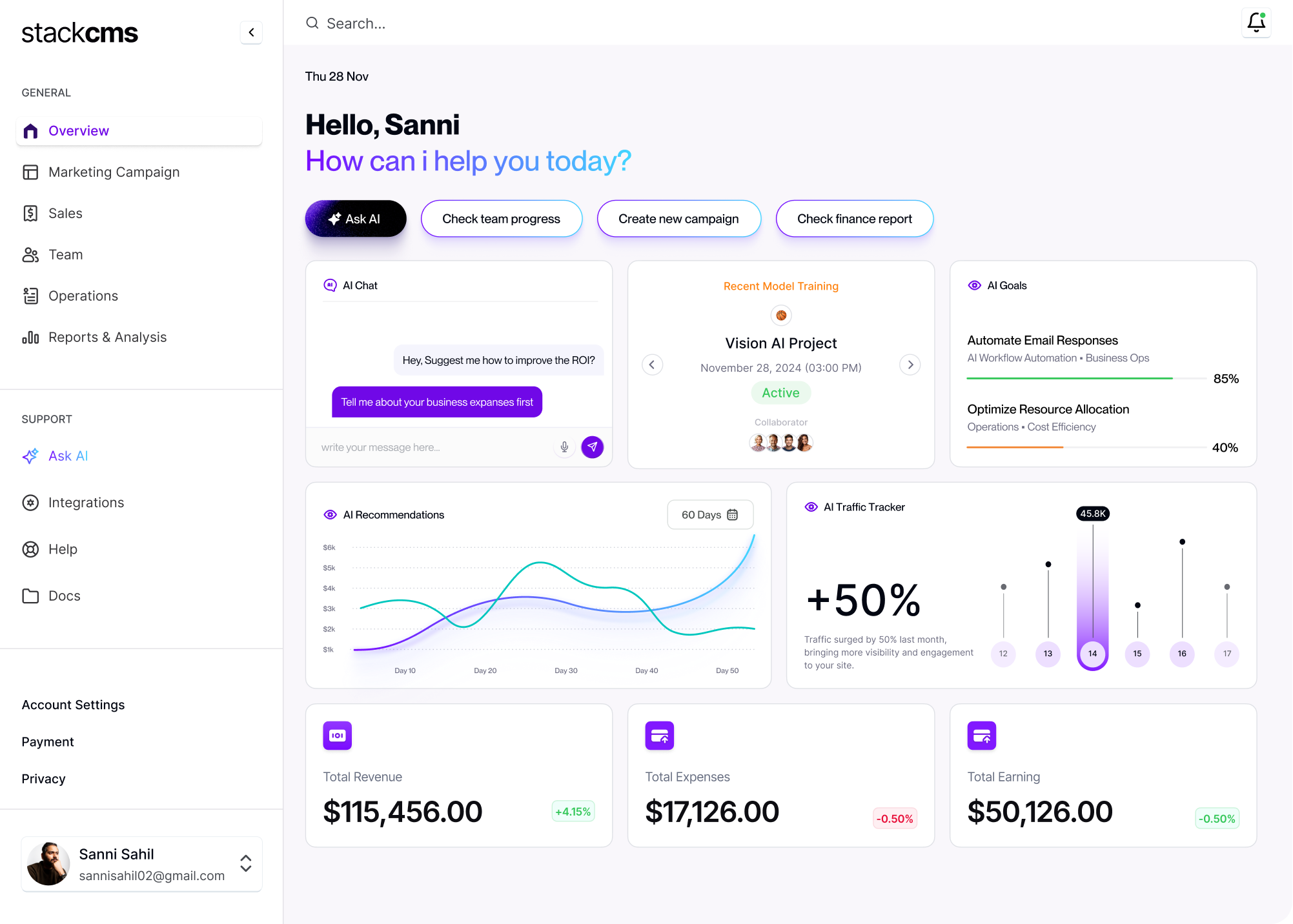 Dashboard Screen